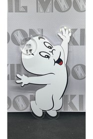 Resim Kızıl Gök Honda Uyumlu Casper Vantuzlu Pleksi Çizgi Film Karakteri Cam süsü (1 Adet) 