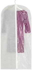 Resim Orret Home Pencereli Elbise Kılıfı Gri Çizgili | Takım Elbise Kılıfı, Elbise Organizeri, Toz Geçirmez Elbise Koruma Torbası, Dolap ve Seyahat Uyumlu (62x130 Cm) 