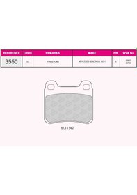 Resim Mercedes Fren Balatası Arka 190 W201 88 93 W202 94 00 C124 87 93 W124 93 95 C124 93 97 - Grap 93550 