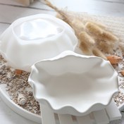 Resim 3D Kabuk Mum Tutucu Silikon Kalıp Okyanus Kefesi Tepsisi Reçine Kalıp Epoksi Reçine Döküm Mum Kapları Kalıbı DIY Beton Takı Mum Kapları Kase Kalıbı Reçine Sanat Depolama El Sanatları Sukulent Pot Dekorasyon 