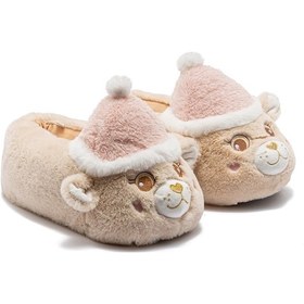 Resim Roza Kadın Hayvanlı Panduf Bej 36/41 Bej 