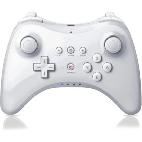 Resim Jingyi Wii U Için Pro Denetleyici, Nintendo Wii U Için Kablosuz Denetleyici Gamepad Çift Analog Oyun Uzaktan Kumanda Çubuğu (Beyaz) (Yurt Dışından) 