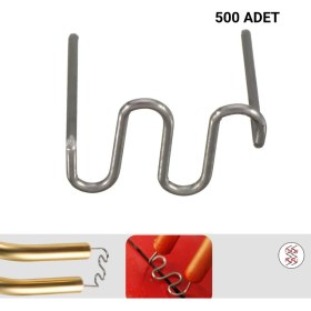 Resim Prolektro 500 Adet 0,8 mm Dalgalı S Tip Plastik Kaynak Zımba Teli 