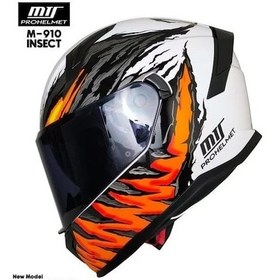 Resim Mts M-910 Full Face Kask Insect Renkli 