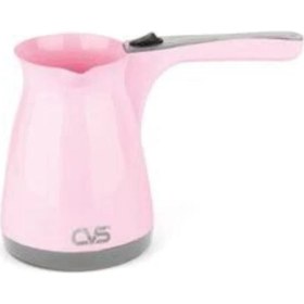 Resim Cvs Tadında Elektrikli Cezve-Türk Kahvesi Makinesi Beyaz-Yeşil 