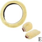 Resim Süper Yumuşak Peluş Araba Direksiyon Kılıfı Evrensel Direksiyon Simidi Otomatik E Diğer 