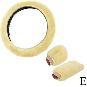 Resim Süper Yumuşak Peluş Araba Direksiyon Kılıfı Evrensel Direksiyon Simidi Otomatik E Diğer 