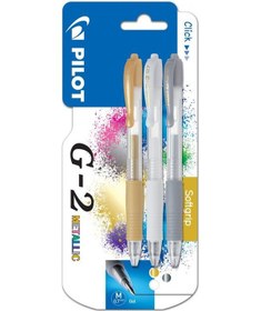 Resim Pilot Roller Kalem Jel Mürekkepli 0.7 Mm 3 Lü Metalik G2 Diğer 