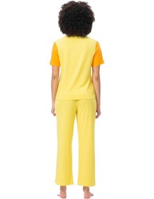 Resim United Colors of Benetton Kadın Pijama Üstü Sarı 