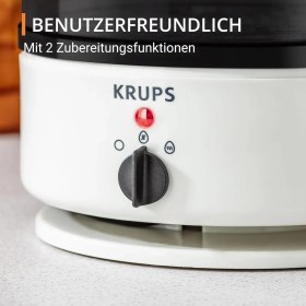 Resim Krups Ovomat EG230115 7 Yumurtaya Kadar Yumurta Kazanı Su Ölçme Kabı ile Pişirme ve Sıcak Tutma Fonksiyonu 