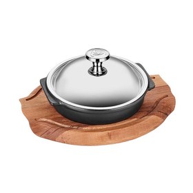 Resim Altınbaşak Döküm Demir Yuvarlak Güveç+Nihale ve Kapak, 16 cm 