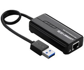 Resim Ugreen USB 3.0 Gigabit Ethernet Dönüştürücü ve 3 Port USB Hub Çoklayıcı Siyah 