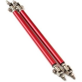 Resim Ulzyvf 2 Adet Ayarlanabilir Ön Tampon Destek Çubuğu - Karbon Fiber & Paslanmaz Çelik 