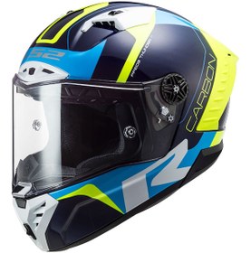 Resim Ls2 Thunder Racıng 1 Kask Mavi-Neon Sarı 