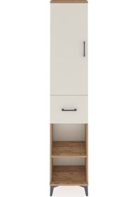 Resim Arges Dolap 3 Raflı Tek Çekmeceli Tek Askılı 44x30x221 Çam-ay... Çam 