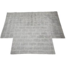 Resim Banyo Paspası Klozet Set 2'li Erguvan Vizon Desenli 