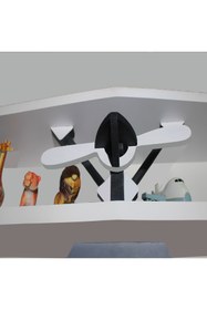 Resim Biyenne Çocuk Odası Dekoratif Uçak Raf 