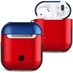 Resim Mepa Airpods 2 2.nesil 3in1 Kılıf - Kırmızı-lacivert Najmaddin 