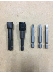 Resim Master Sds Plus Adaptör Bits Adaptör ve Uç Yıldız Seti 5 Parça 