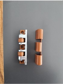 Resim 90 Mm Pvc Pimapen Kahverengi Quick Çelik Kapı Menteşesi 30 Adet 