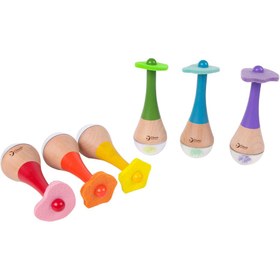 Resim Classic World Ahşap Marakas - Turuncu 