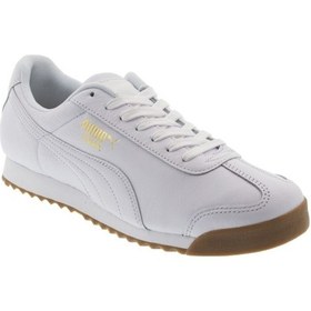 Resim Puma Roma Classıc Gum Beyaz Beyaz Unisex Deri Sneaker 100323991 Beyaz 