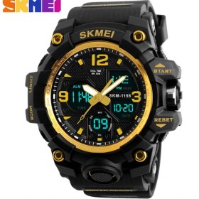 Resim Hanyang Altın Skmeı Moda Spor Saatler Erkekler Için Darbeye Dayanıklı Su Geçirmez Dijital Kol Saatleri Erkekler Izle 2 Zaman Chrono Erkek Reloj Hombre 1155B (Yurt Dışından) 