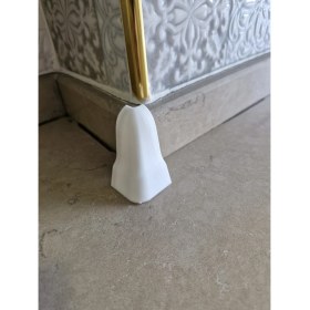 Resim Orsa Yapı Parke Süpürgeliği Pratik Montajı İçin Dış Köşe Beyaz Plastik Aparatı (6 cm Süpürgeliğe Uygun) 6 Ad. 