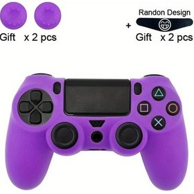 Resim Cloud011 Ps4 Kumanda Kılıfı - Kaymaz Tıbbi Sınıf Koruma Purple Renk 