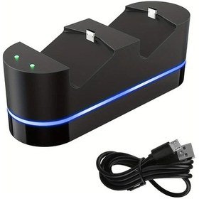 Resim Gaojunshop01 P-4 Oyun Kumandası Çift Şarj Cihazı 2.5 Saat Şarj Gerçek Zamanlı Gösterge Aşırı Isınma Koruması Taşınabilir 