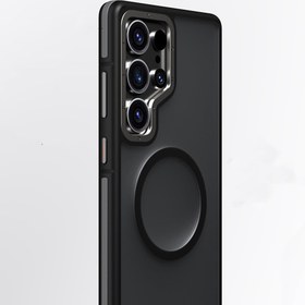 Resim Youngkit Rock Sand Serisi Galaxy S25 Ultra Magsafe Şarj Özellikli Telefon Kılıfı - Siyah 