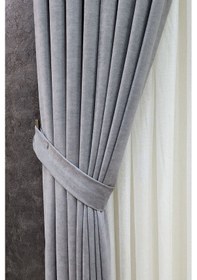 Resim Mosso Fon Perde Düz Renk Açık Gri 