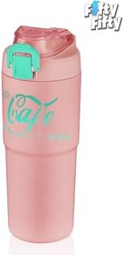 Resim Vagonlife 2'li Çelik Termos-Kahve Bardağı Seti 750ML Çift Kullanım Termos//450ML Mug Kahve Bardağı 