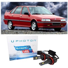 Resim Renault 21 Led Xenon Uzun + Kısa Far Ampulü H4 Ultimate 9500 Lumens Yeni Seri Beyaz 