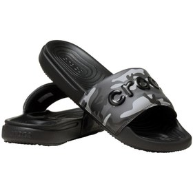 Resim Crocs Siyah Erkek Plaj Terliği CrocsAllDayCamouflageSlideM 