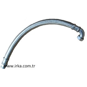 Resim Fleks Bağlantı Hortumu - 1 1 4'' - 100 Cm - Dirsekli - Paslanmaz 