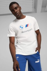 Resim BMW MMS ESS Logo Tee Beyaz Erkek Kısa Kol T-Shirt Puma