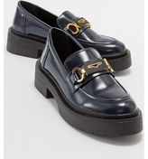 Resim Luvishoes Unte Lacivert Açma Kadın Loafer Lacivert 