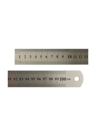 Resim Ysb 100 Cm Çelik Cetvel İnç Ölçülü 
