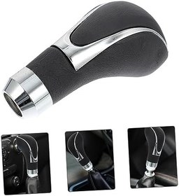 Resim SHERCHPRY Mikrofiber deri dişli kafası araç içi aksesuarları araç iç aksesuarları araba vites topuzu vites değiştirme kafası evrensel düğme Tekrar düzeltme yapmak üstesinden gelmek 