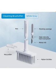 Resim Klavye Ve Kulaklık Temizleyici Kit 5 İn 1 