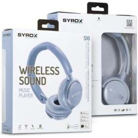 Resim Syrox Kablosuz Bluetooth Kulaklık S16 Mavi 