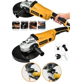 Resim Assur 2200W Metal Şanzıman 230mm Büyük Sipiral Taşlama 