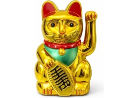 Resim MiraLive Pilli Sallanan Şans Kedisi - Maneki Neko 