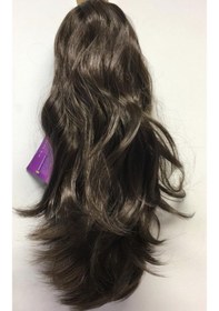 Resim Kumral Renk Uzun Boy Çift Yönlü Sentetik Saç Tokalı Postiş Atkuyr 