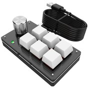 Resim Novahub Tek Elle Kablolu Rgb Klavye Mini Mekanik Klavye Usb Özel Klavye Makro Programlanabilir - Beyaz 