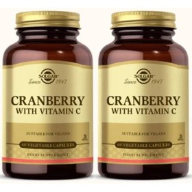 Resim Solgar Cranberry Extract With Vitamin C 60 Kapsül 2 Adet 