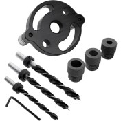 Resim Betty Becky Ncanruı Dikey Cep Delik Jig Kendinden Merkezleme Dübelleme Jig Ağaç Işleme Için Delik Zımba Bulucu Matkap Kılavuzu, Set A (Yurt Dışından) 