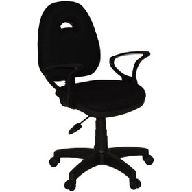 Resim Türksit Kozmo Yönetici Çalışma Koltuğu Plastik Ayak Siyah Siyah 