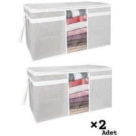 Resim Alas Pencereli Yastık Yorgan Hurcu X 2 Adet 75 X 40 X 40 Cm Renkli 